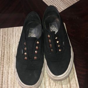 Black slip on vans